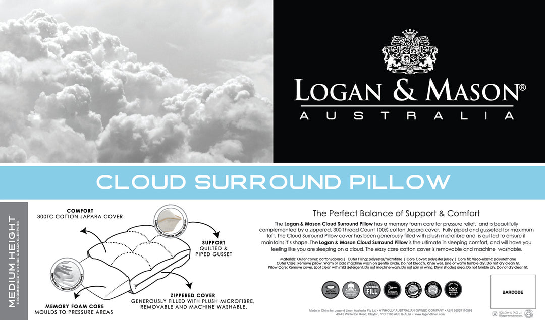 Memory Cloud Pillow by Logan and Mason