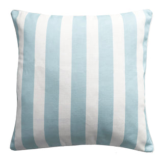 Cocoon Stripe Aqua Square Filled Cushion 50 x 50cm by Zaab