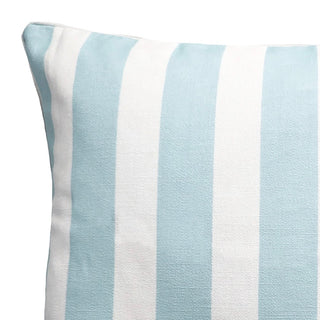 Cocoon Stripe Aqua Square Filled Cushion 50 x 50cm by Zaab