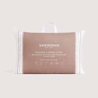 Deluxe Feather & Down Latex Pillow Medium by Sheridan