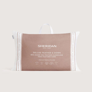 Deluxe Feather & Down Surround Pillow 85/15 Medium by Sheridan