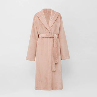 Elemental Hooded Plush Robe PEACH SAND by Sheridan