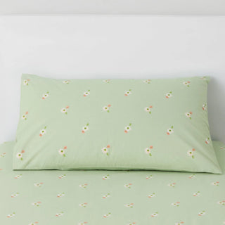 Elia Pale Lime Fitted Sheet Set by Sheridan