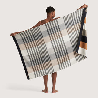 Ellmore Ebony Beach Towel by Sheridan