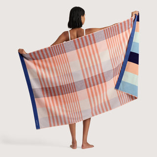 Ellmore French Navy Beach Towel by Sheridan