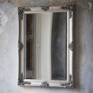 Abbey Rectangle Mirror Silver by Florabelle