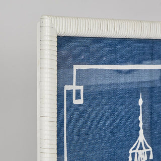 Pagoda Blue And White Wall Art A by Florabelle