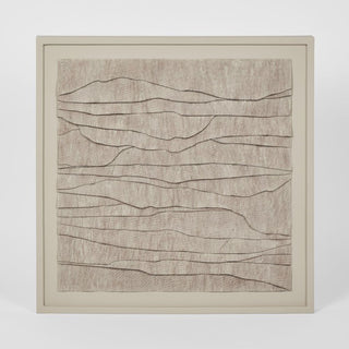 Ladrar Bark Wall Art Square Ecru