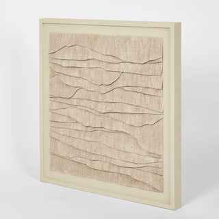 Ladrar Bark Wall Art Square Ecru by Florabelle