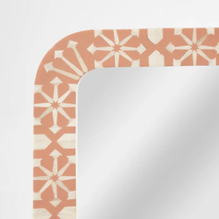 Adina Bone Inlay Mirror Peach/White by Florabelle