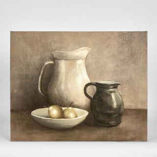 Brown And White Jug Wall Art