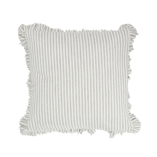 Tick Frill Cush 50X50 Grey