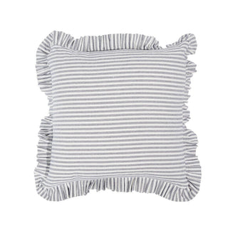 Tick Frill Cush 50X50 Blue