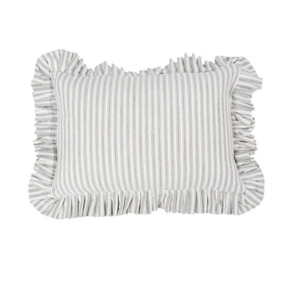 Tick Frill Cush 30X45 Grey