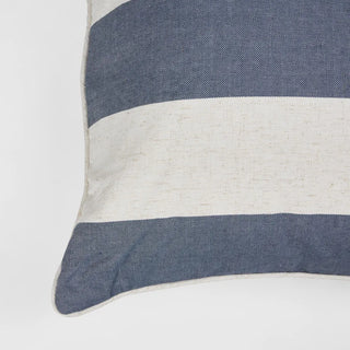 55 Cm Throw Cushion Denim Stripe by Florabelle
