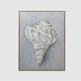 Conch Shell Textured Canvas Wall Art 90x120cm