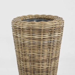Rattan Plant Stand Grey Large