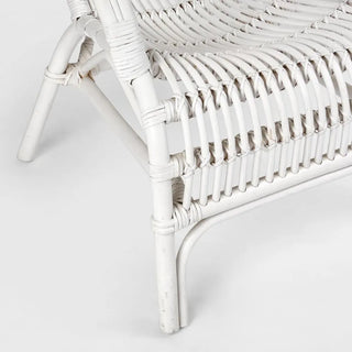 Seville Rattan Armchair Kubu White