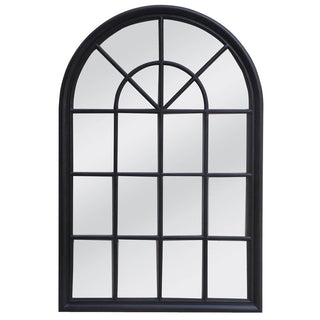 Hamptons Arched Mirror 1X1.5M Black