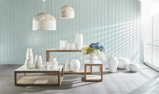 Denver Aveyron Marble Topped Oak Timber Coffee Table 120cm Natural