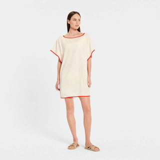 Freddie Kaftan Dress in Salt by Sheridan