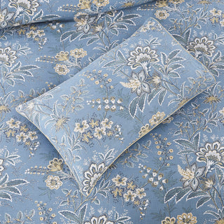 Marlbrook Dusky Seaspray Quilt Cover Set by Laura Ashley