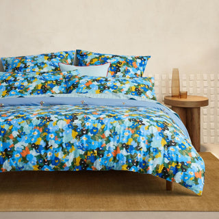 Juni Bower Blue Quilt Cover Set by Sheridan