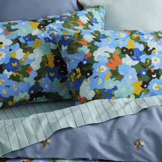 Juni Bower Blue Quilt Cover Set by Sheridan