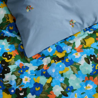 Juni Bower Blue Quilt Cover Set by Sheridan