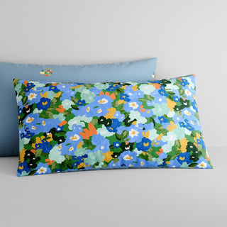Juni Bower Blue Quilt Cover Set by Sheridan
