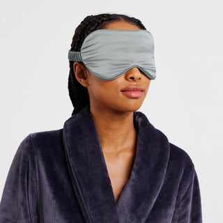 Lanham Silk Eye Mask GREEN SMOKE by Sheridan