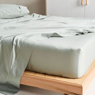 Augusta Green Gum Sheet Set by Linen House
