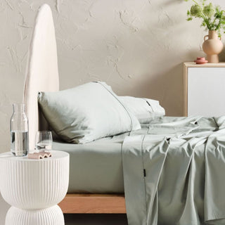 Augusta Green Gum Sheet Set by Linen House