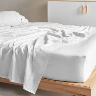 Augusta White Sheet Set by Linen House