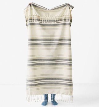 Deniz Hammam Striped Beach Towel by Linen House