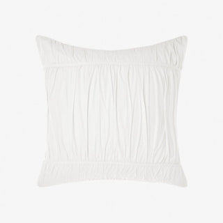 Layla White European Pillowcase by Linen House