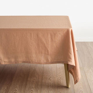 Nimes Linen Tablecloth Range CLAY By Linen House