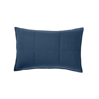 Nimes Navy Linen Pillowsham Pair by Linen House