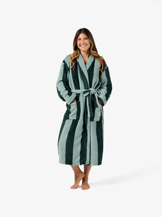 Ocean City Plush FOREST Bathrobe by Linen House