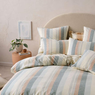 Reverie Saltwater European Pillowcase by Linen House
