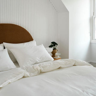 Terra Organic Cotton SNOW Quilt Cover Set by Linen House