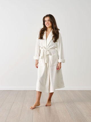 Terry White Robe by Linen House