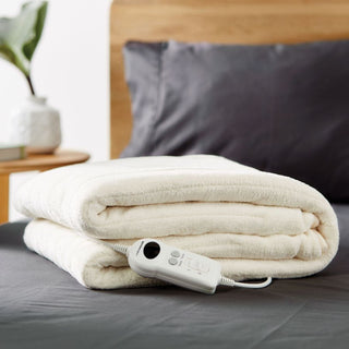 Plush Electric Heated Throw by Linen House