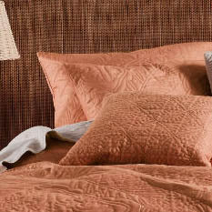 Isadora Brandy Cushion by Linen House