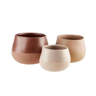 Nakia Planter Pot Desert Sand 18cm by Linen House