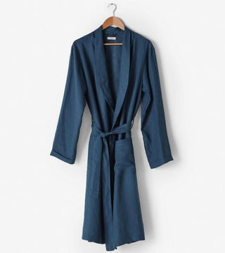 Nimes Navy Robe by Linen House