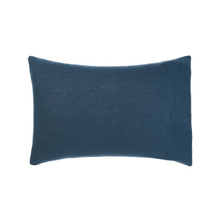 Nimes Navy Linen Pillowcase by Linen House