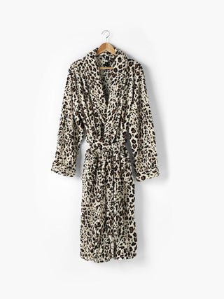 Plush Leopard Bathrobe by Linen House