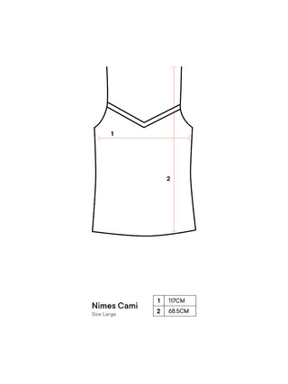 Nimes Natural Linen Cami by Linen House