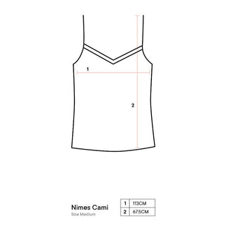 Nimes Natural Linen Cami by Linen House